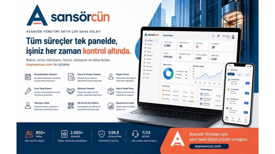 asansorcun.com ile Asansör Yönetiminde Yeni Dönem